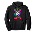 Holy Roller Skateboarding Jesus Colorful Hoodie - Graphic Print for Adults - T-Shirt, Sweatshirt, Hoodie
