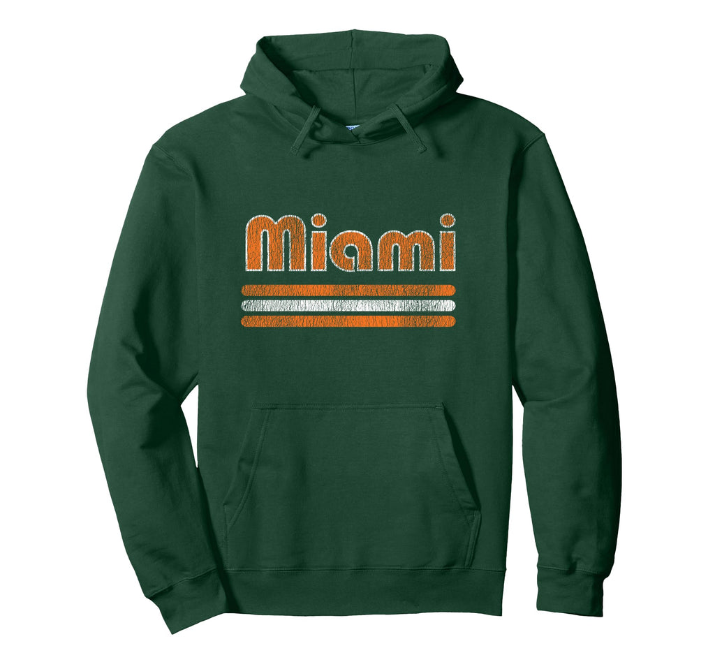 Miami Distressed Florida Locals Hoodie - Unique Graphic Unisex - T-Shirt, Sweatshirt, Hoodie