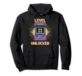 Level 11 Unlock Birthday Gamer 11 Hoodie - Aesthetic Graphic Men Women - T-Shirt, Sweatshirt, Hoodie
