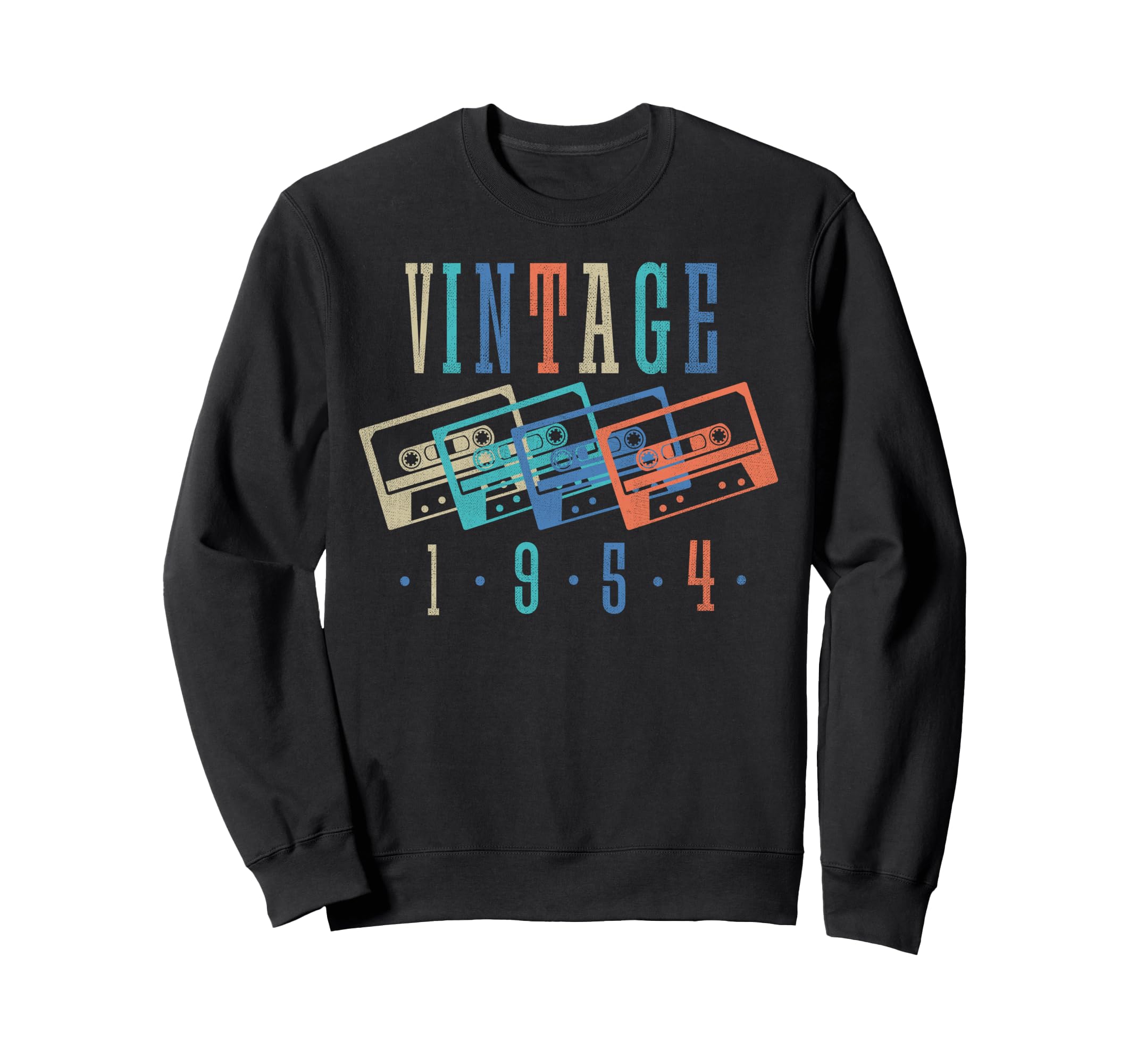 1954 Cassette Tape Birthday Sweatshirt - Aesthetic Graphic Unisex - T-Shirt, Sweatshirt, Hoodie