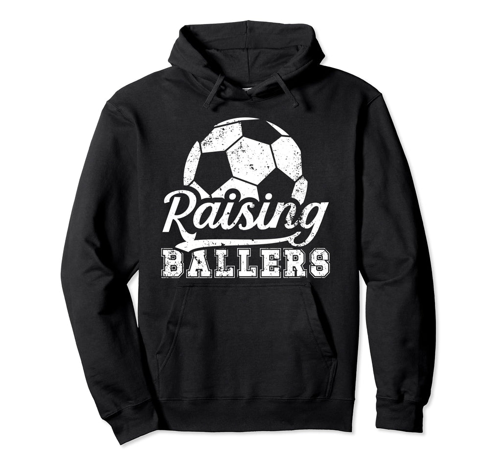 Raising Ballers Soccer Dad Soccer Player Dad Hoodie - Unique Graphic Unisex - T-Shirt, Sweatshirt, Hoodie