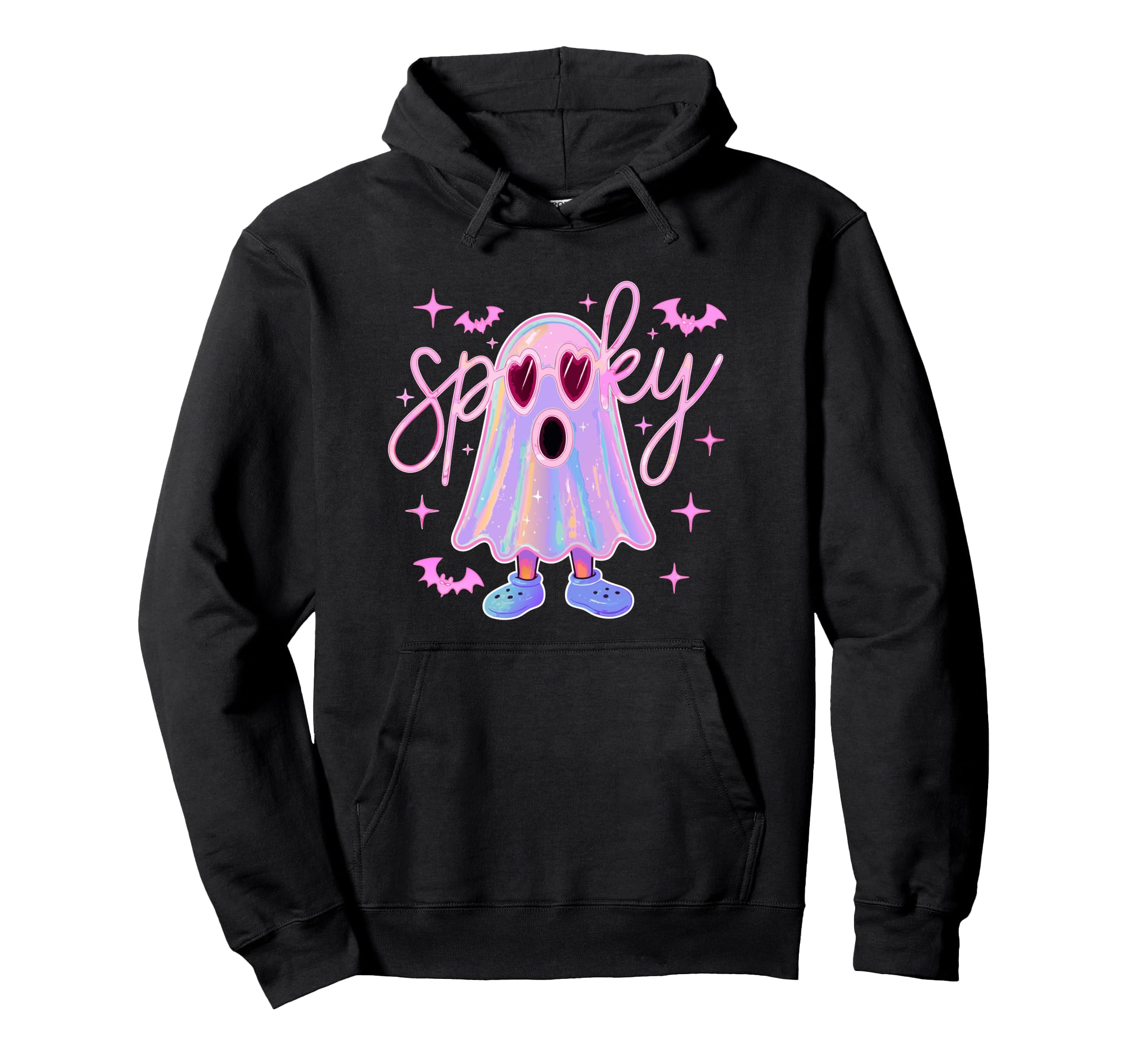 Pastel Spooky Ghost Aesthetic Hoodie - Trendy Graphic Unisex - T-Shirt, Sweatshirt, Hoodie