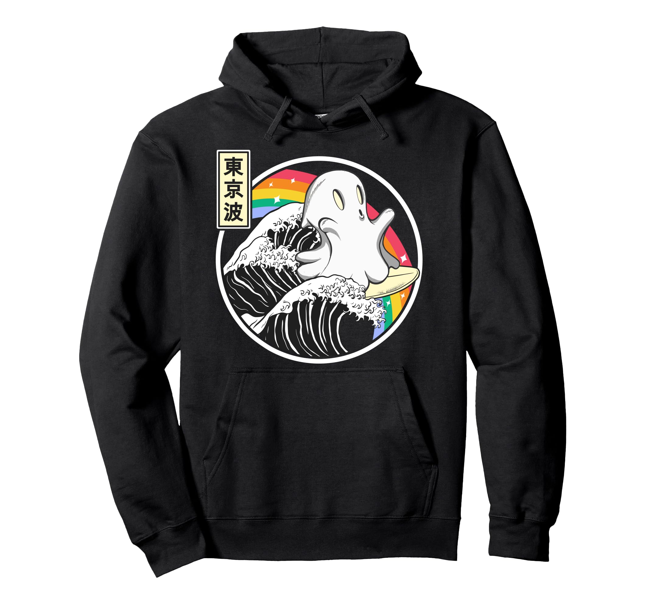Surfing Ghost Japan Kanagawa Wave Hoodie - Novelty Apparel Men Women - T-Shirt, Sweatshirt, Hoodie