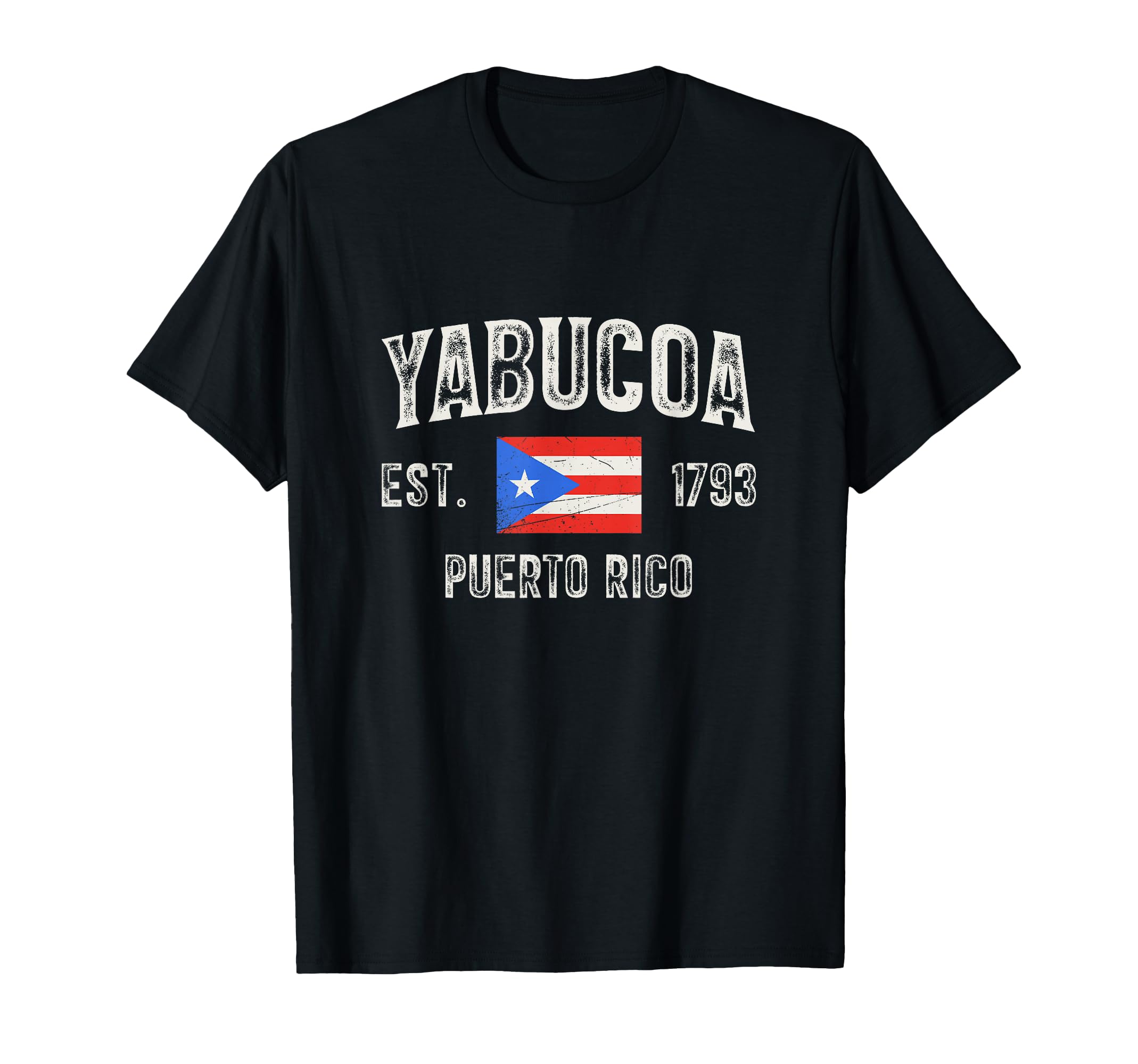 Yabucoa Puerto Rico 1793 Puerto Rico Flag T-Shirt - Minimalist Print Unisex - T-Shirt, Sweatshirt, Hoodie