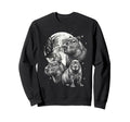 Capybara 90S Aesthetic Y2K Capybara Sweatshirt - Streetwear Style Unisex - T-Shirt, Sweatshirt, Hoodie