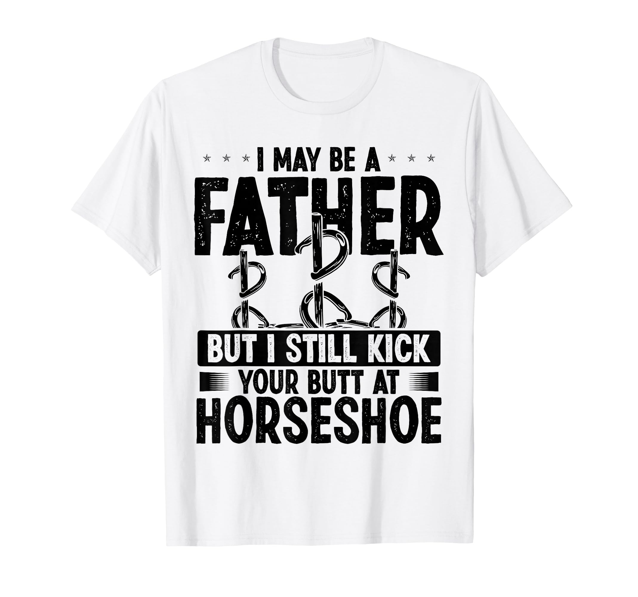 Horseshoe Team Fathers Day Horseshoes T-Shirt - Minimalist Print Men Women - T-Shirt, Sweatshirt, Hoodie