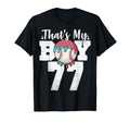 Thats My Baseball 77 Number Mom Dad 77 T-Shirt - Minimalist Print Men Women - T-Shirt, Sweatshirt, Hoodie