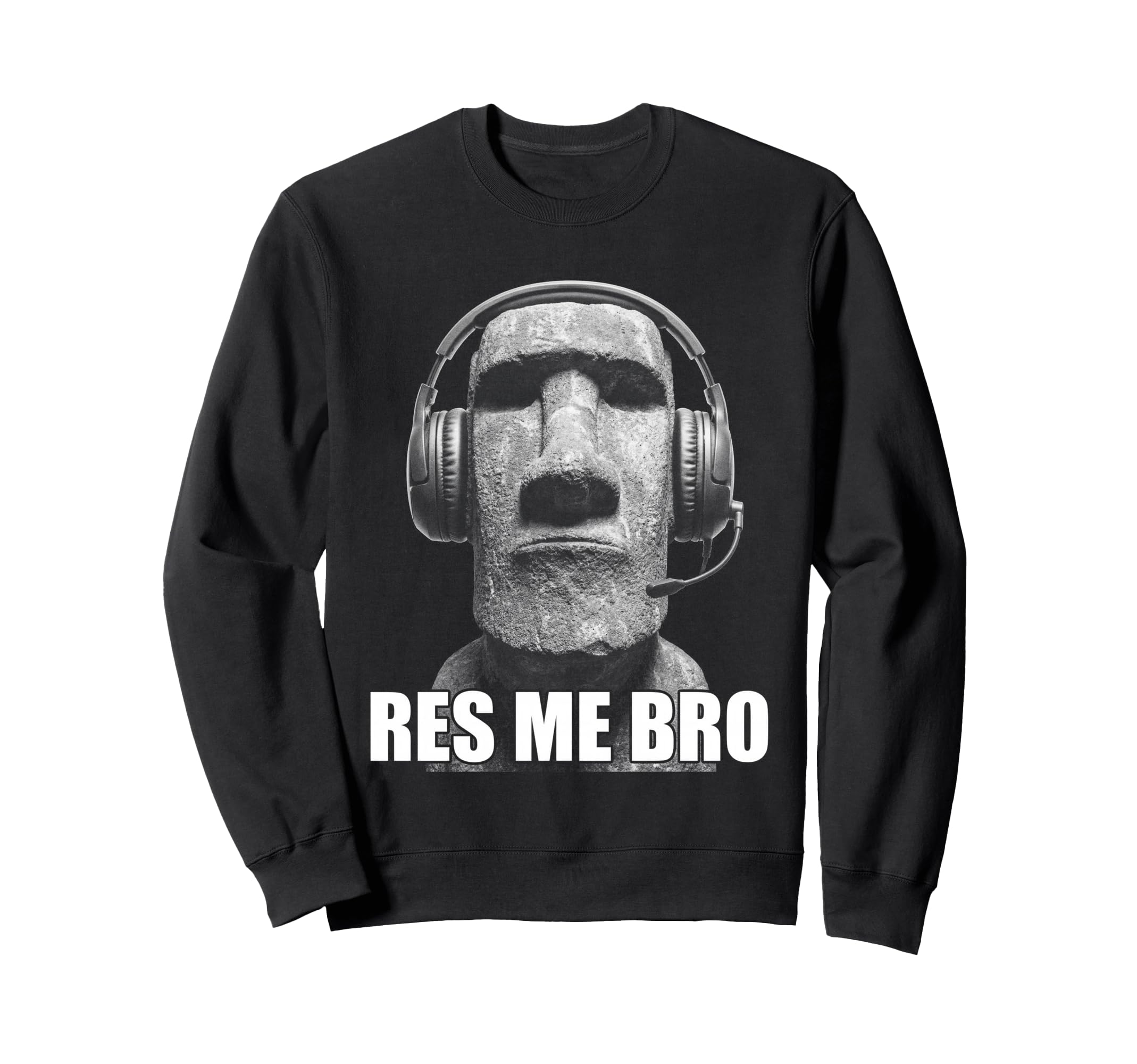 Funny Gamer Y2K Easter Island Moai Sweatshirt - Novelty Apparel Unisex - T-Shirt, Sweatshirt, Hoodie
