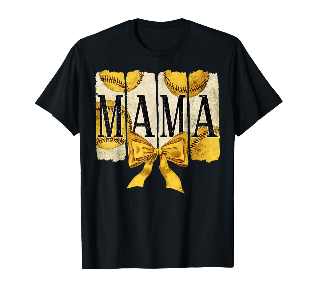 Softball Mama Coquette Game Day Mom T-Shirt - Trendy Graphic Unisex - T-Shirt, Sweatshirt, Hoodie