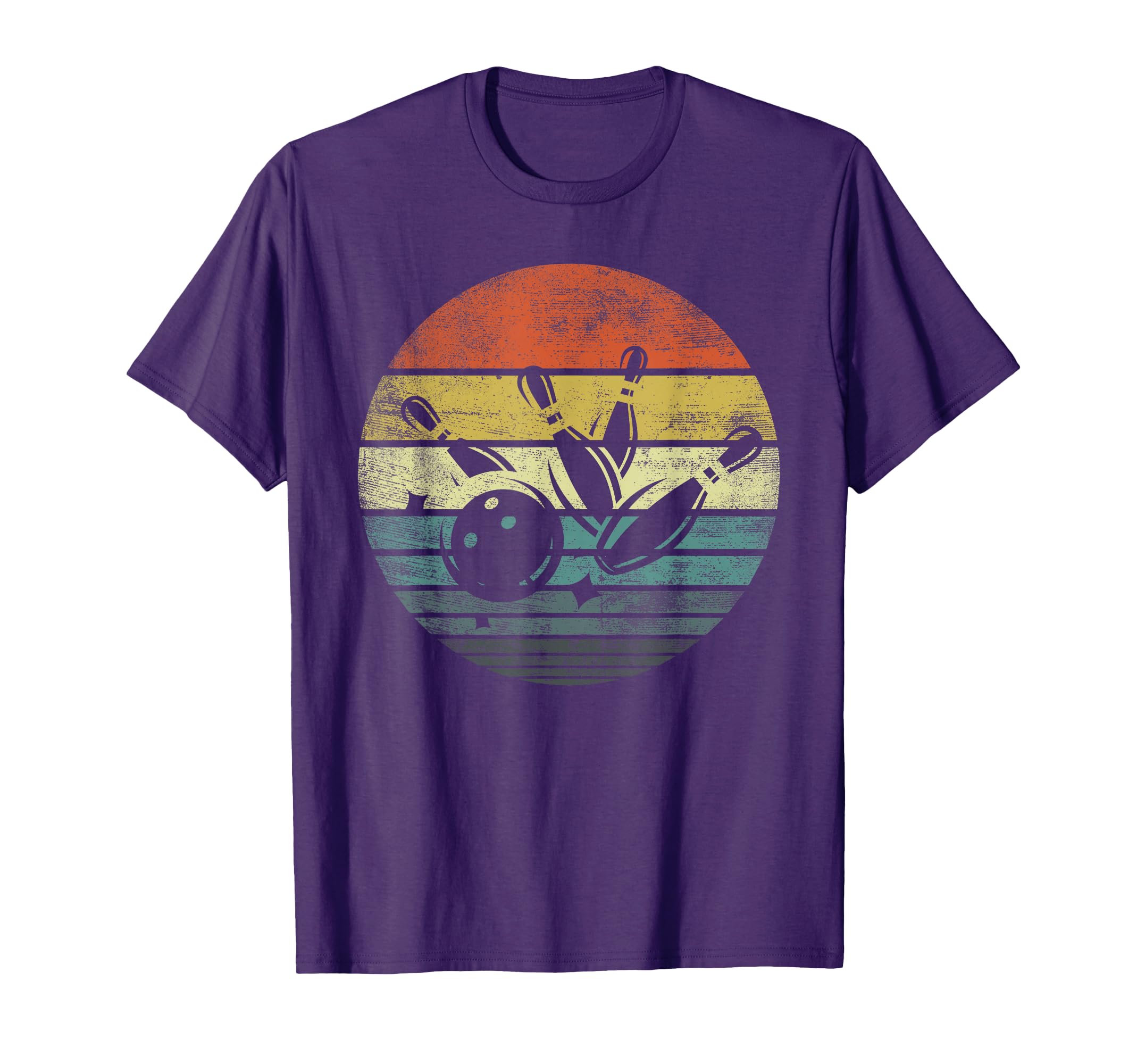 Bowler Gifts Sunset Bowling Ball T-Shirt - Minimalist Print Unisex - T-Shirt, Sweatshirt, Hoodie