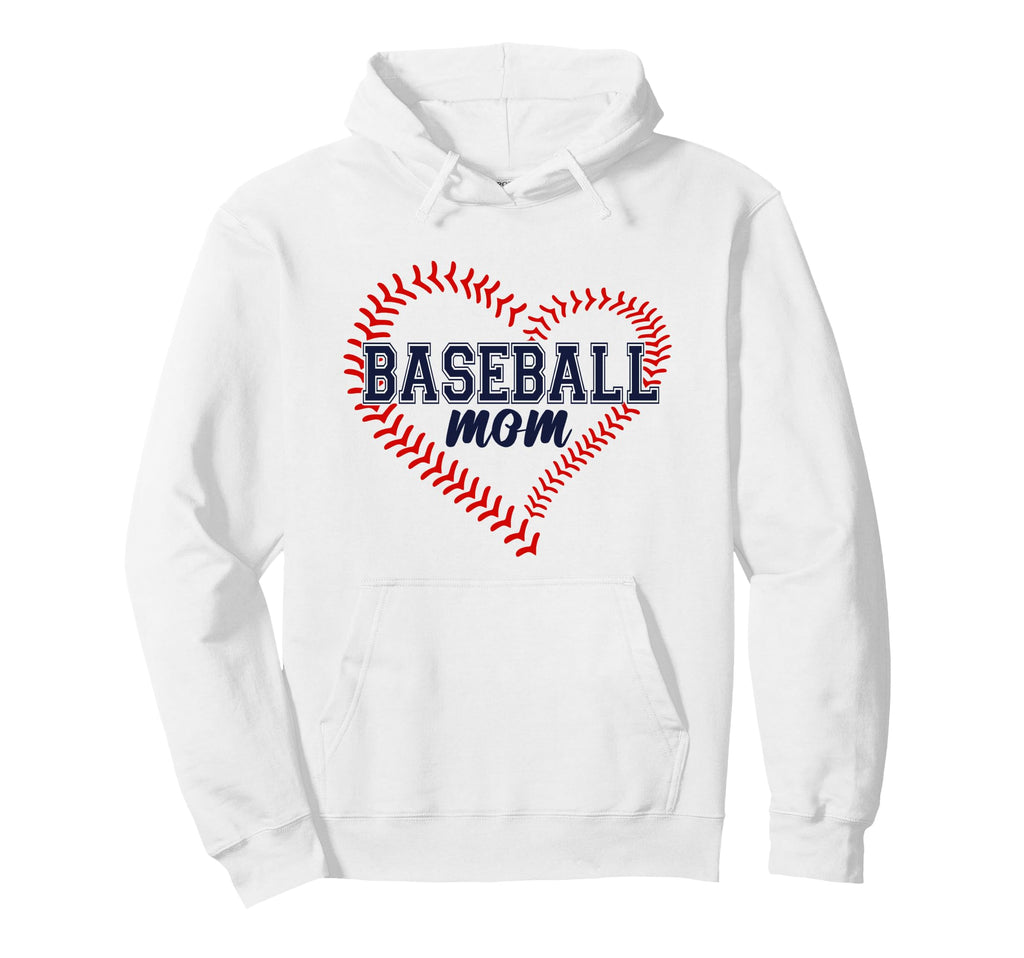 Baseball Mom Hoodie - Minimalist Print Men Women - T-Shirt, Sweatshirt, Hoodie