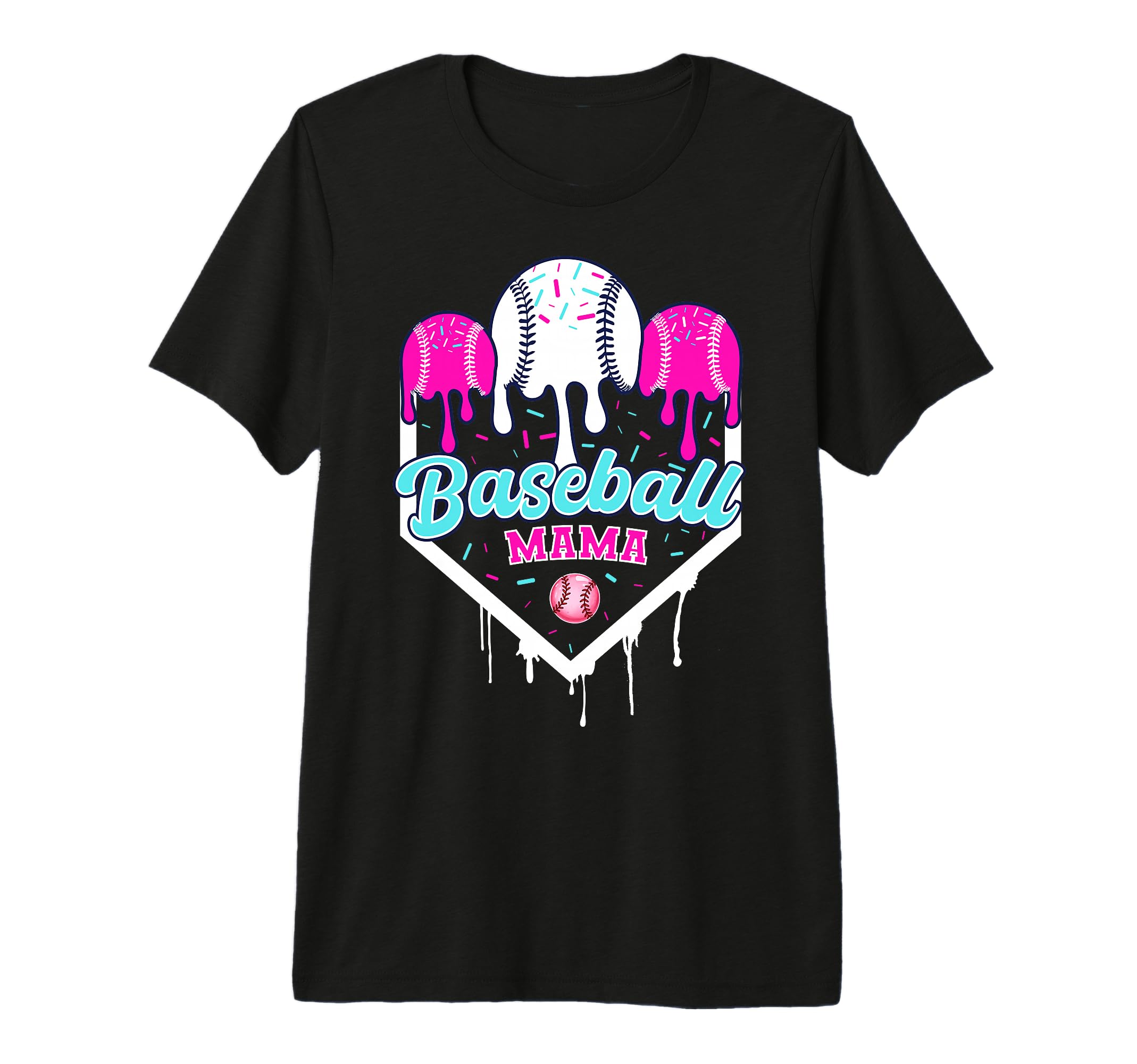 Baseball Drip Mama Ice Cram Home T-Shirt - Casual Everyday Wear for Adults - T-Shirt, Sweatshirt, Hoodie