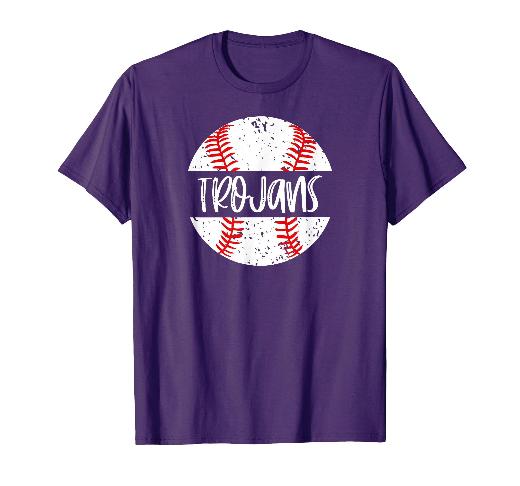 Trojans Baseball Team Mascot School T-Shirt - Trendy Graphic Men Women - T-Shirt, Sweatshirt, Hoodie