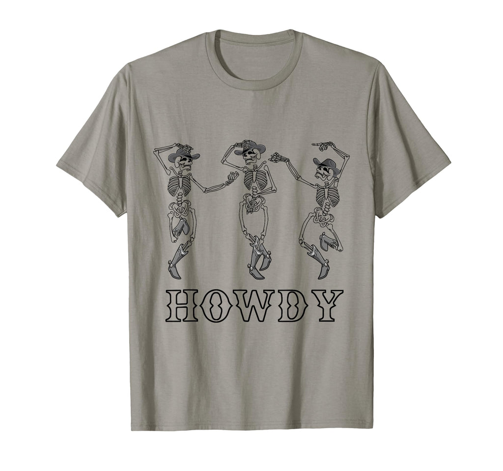 Howdy Skeleton Cowgirl Dancing T-Shirt - Fun Novelty Design for Adults - T-Shirt, Sweatshirt, Hoodie