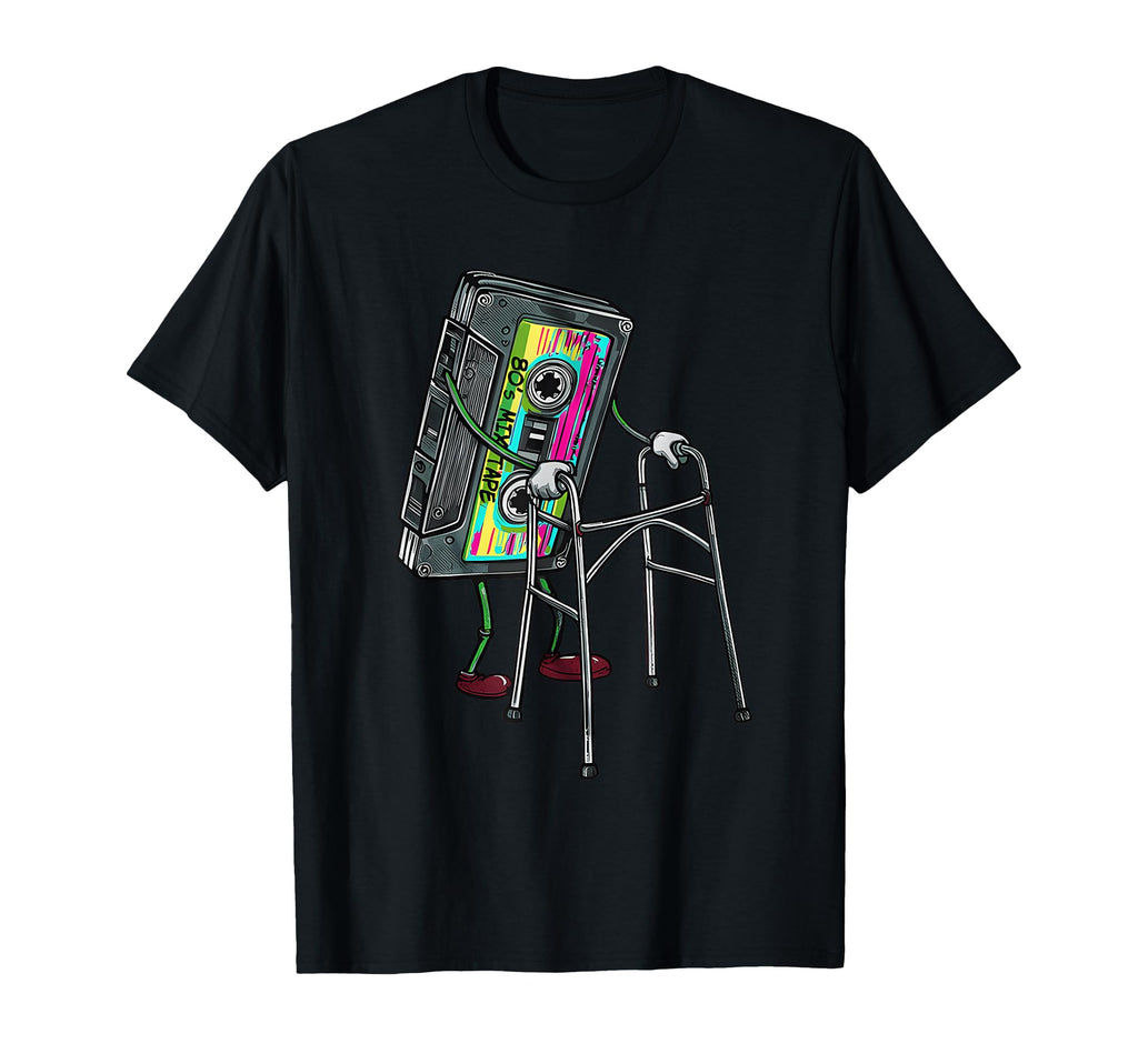 Funny 80S Mixtape Cassette Music T-Shirt - Fun Novelty Design Men Women - T-Shirt, Sweatshirt, Hoodie