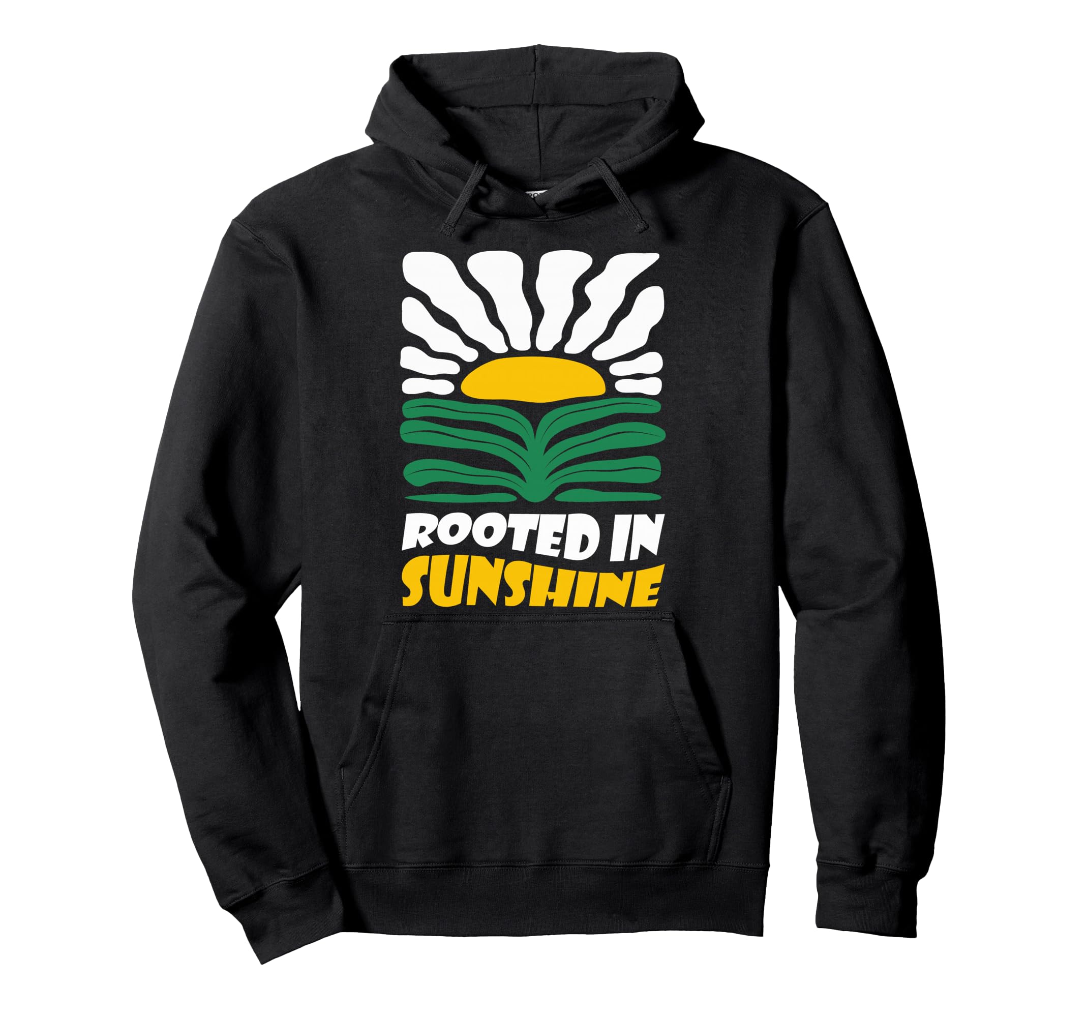 Boho Rooted Sunshine Summer Flower Art Hoodie - Graphic Print Men Women - T-Shirt, Sweatshirt, Hoodie