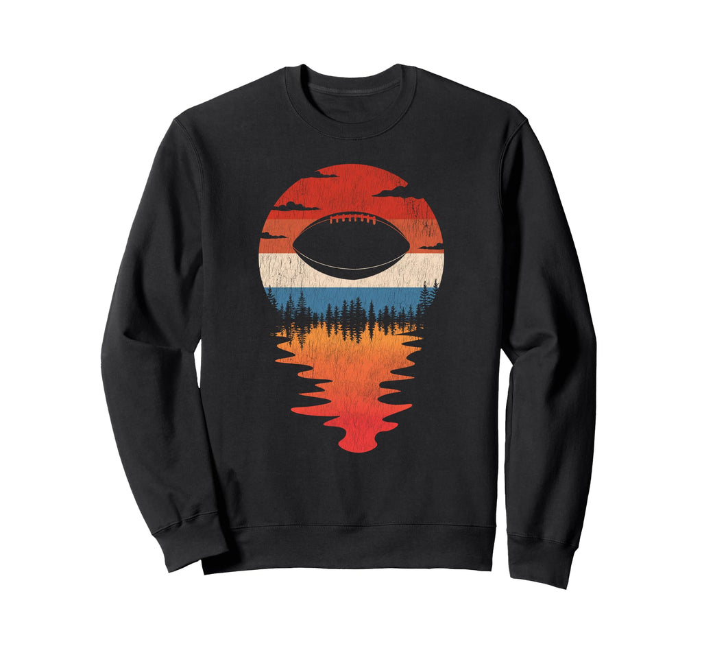Football Ball Sunset Sweatshirt - Streetwear Style for Adults - T-Shirt, Sweatshirt, Hoodie