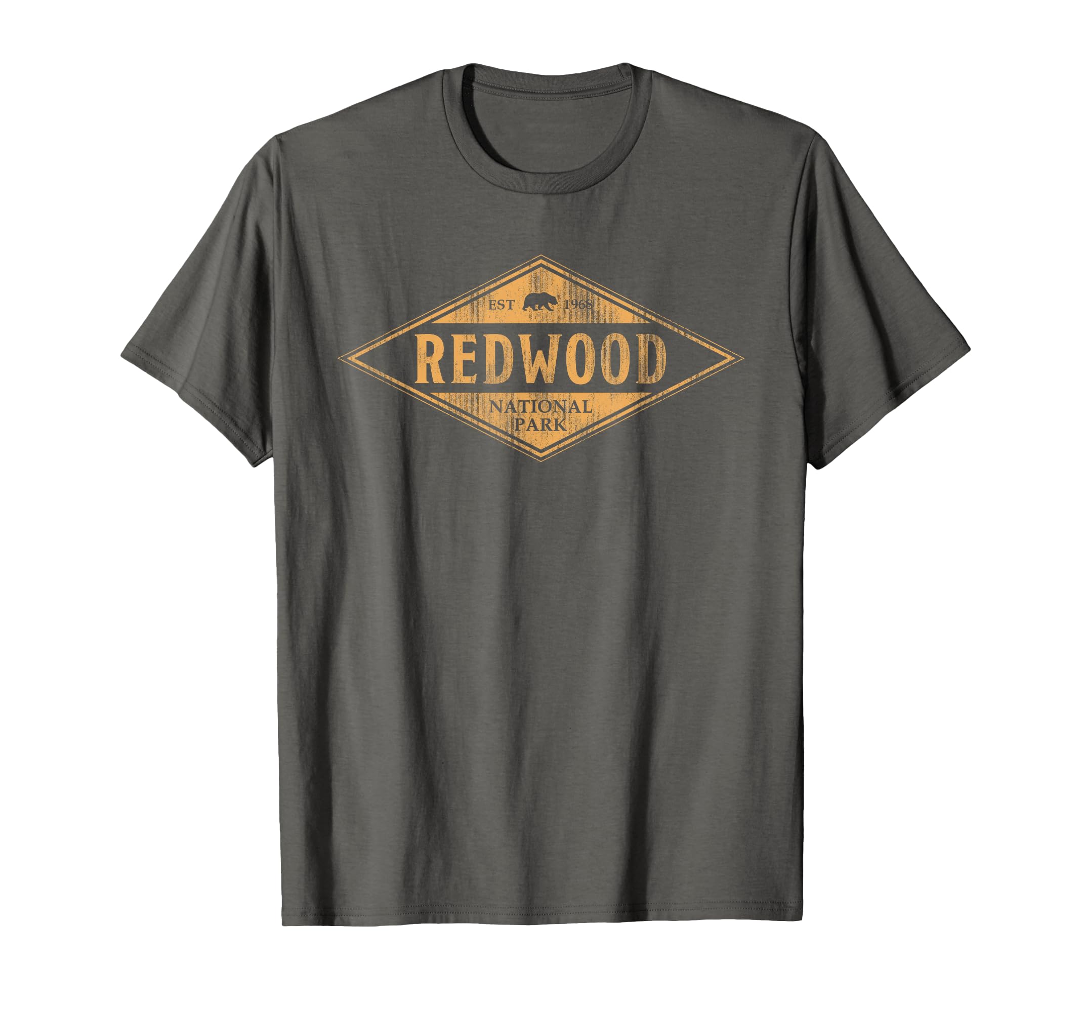 Redwood National Park Bear Throwback T-Shirt - Minimalist Print Unisex - T-Shirt, Sweatshirt, Hoodie