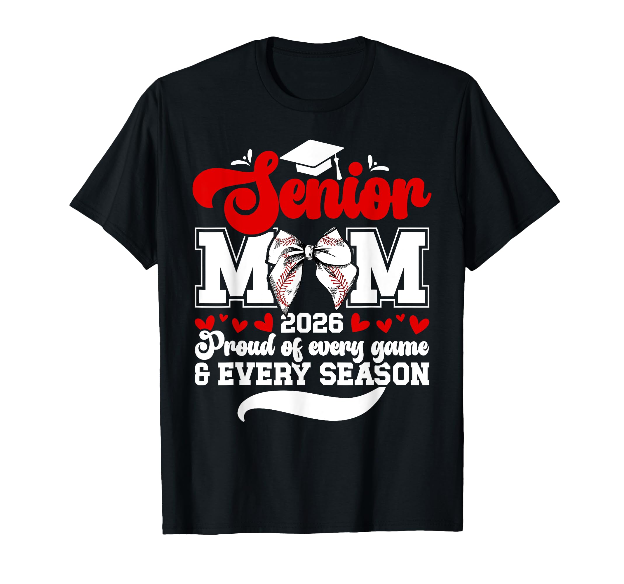 Baseball Senior Mom 2026 Proud Baseball T-Shirt - Minimalist Print Unisex - T-Shirt, Sweatshirt, Hoodie