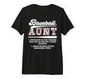 Baseball Aunt Baseball Player Auntie T-Shirt - Casual Everyday Wear Unisex - T-Shirt, Sweatshirt, Hoodie