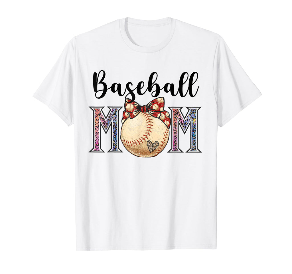 Baseball Mom Messy Bun Funny T-Shirt - Fun Novelty Design Men Women - T-Shirt, Sweatshirt, Hoodie
