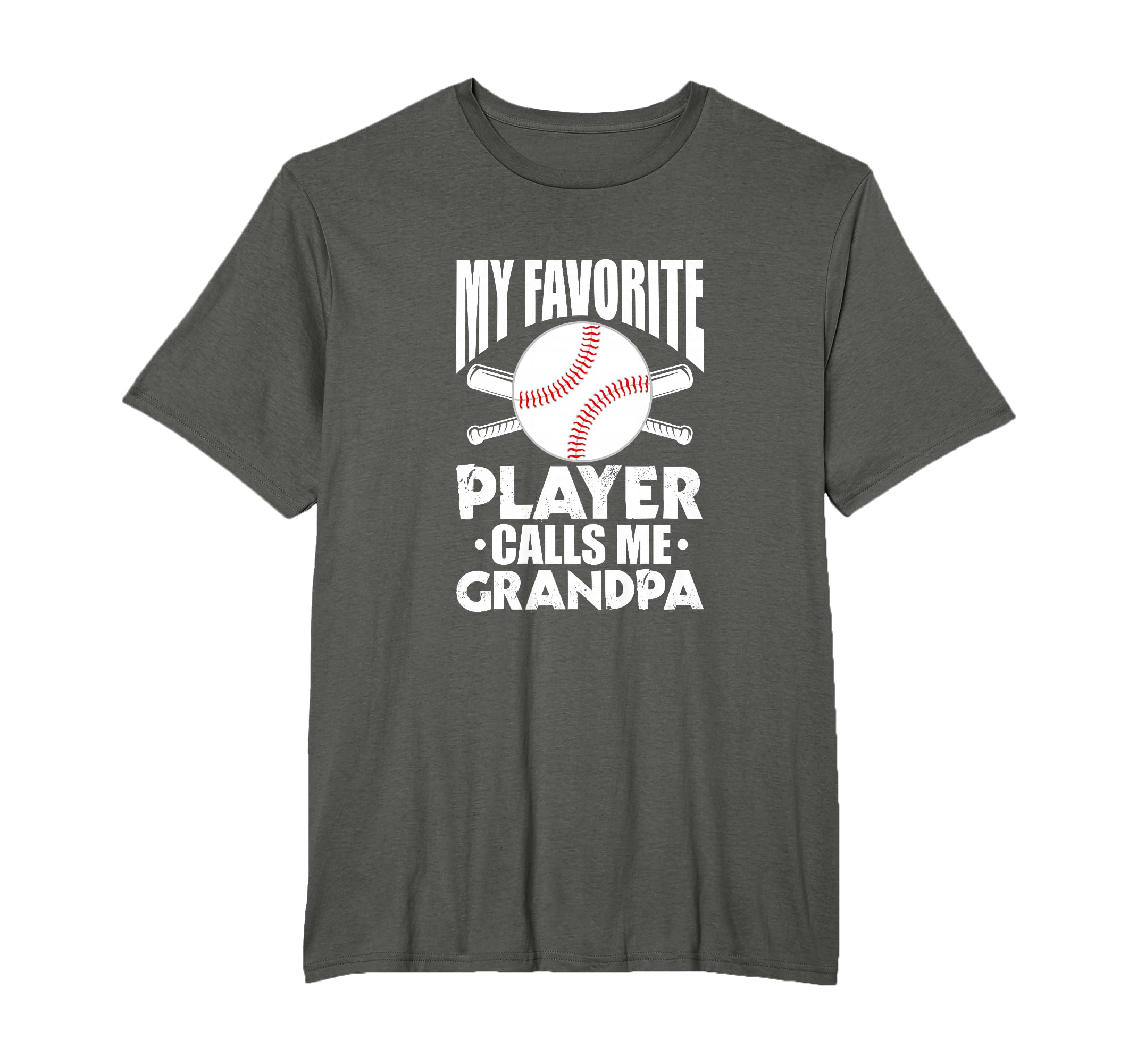 Baseball Grandpa My Favourite Player T-Shirt - Custom Art Print Men Women - T-Shirt, Sweatshirt, Hoodie