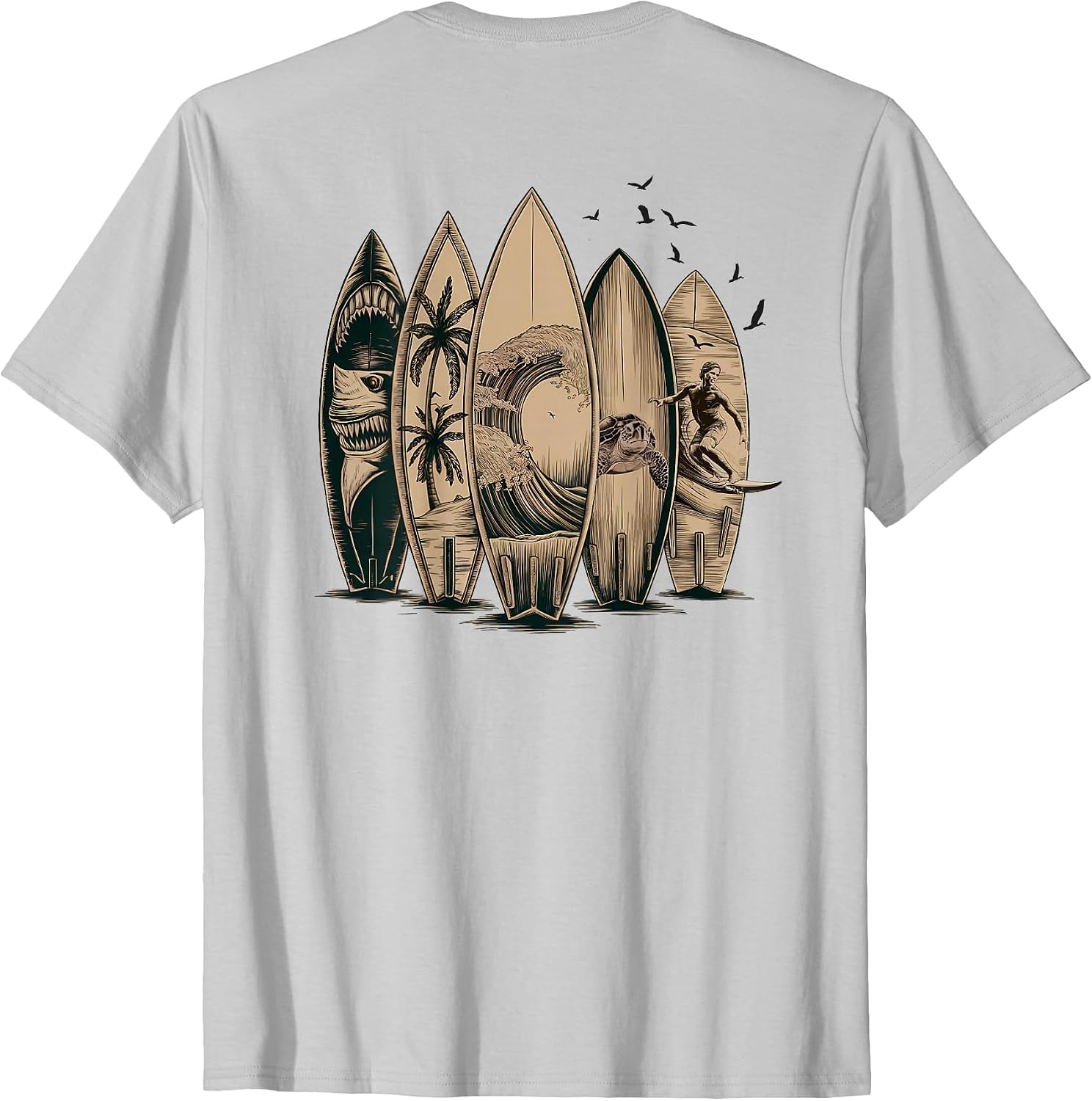 Dibble Dabble Designs Surfer - Adult & Kids T-Shirts, Sweatshirts & Hoodies apparel design preview 1