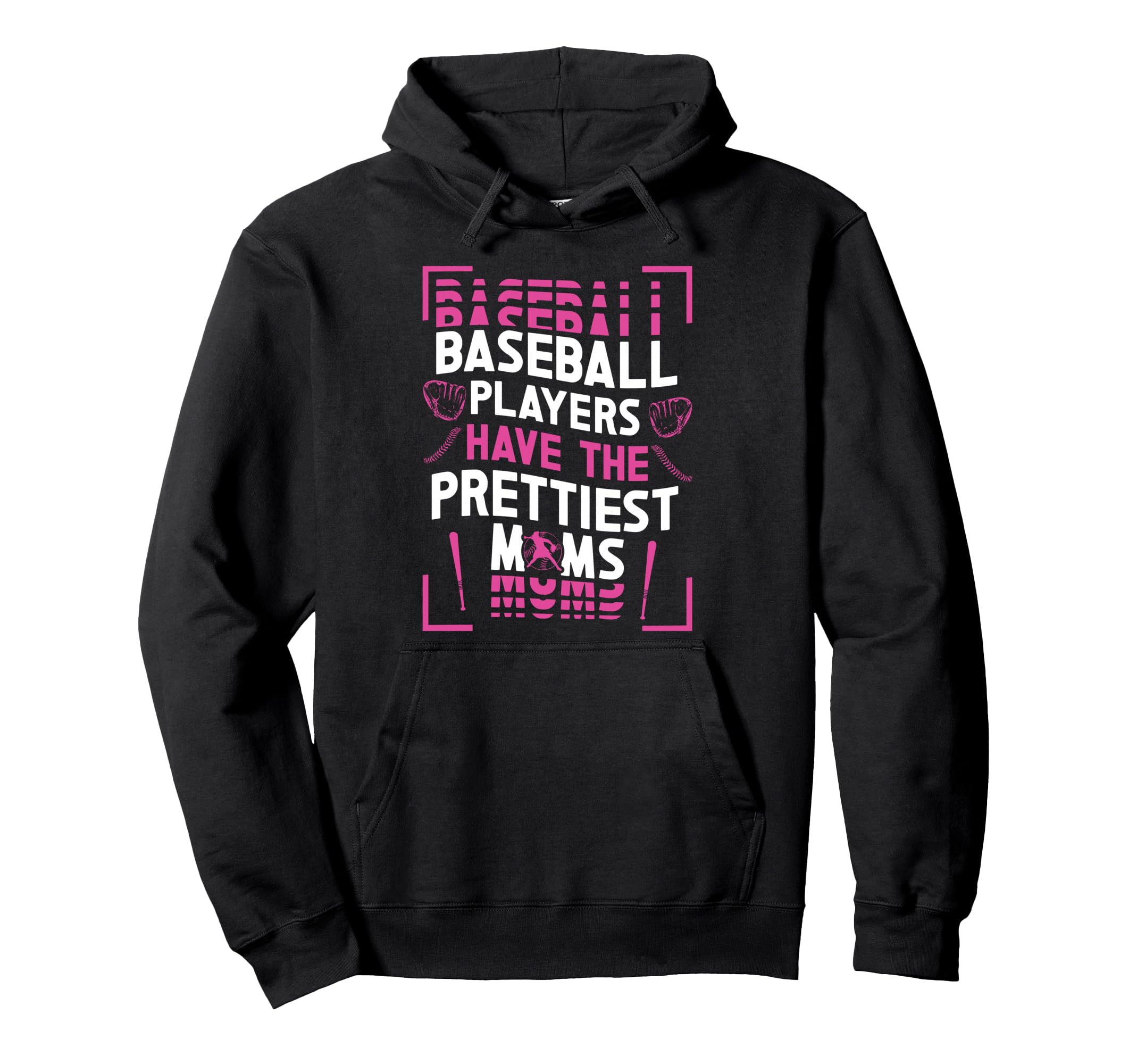 Baseball Mom Hoodie - Minimalist Print for Adults - T-Shirt, Sweatshirt, Hoodie