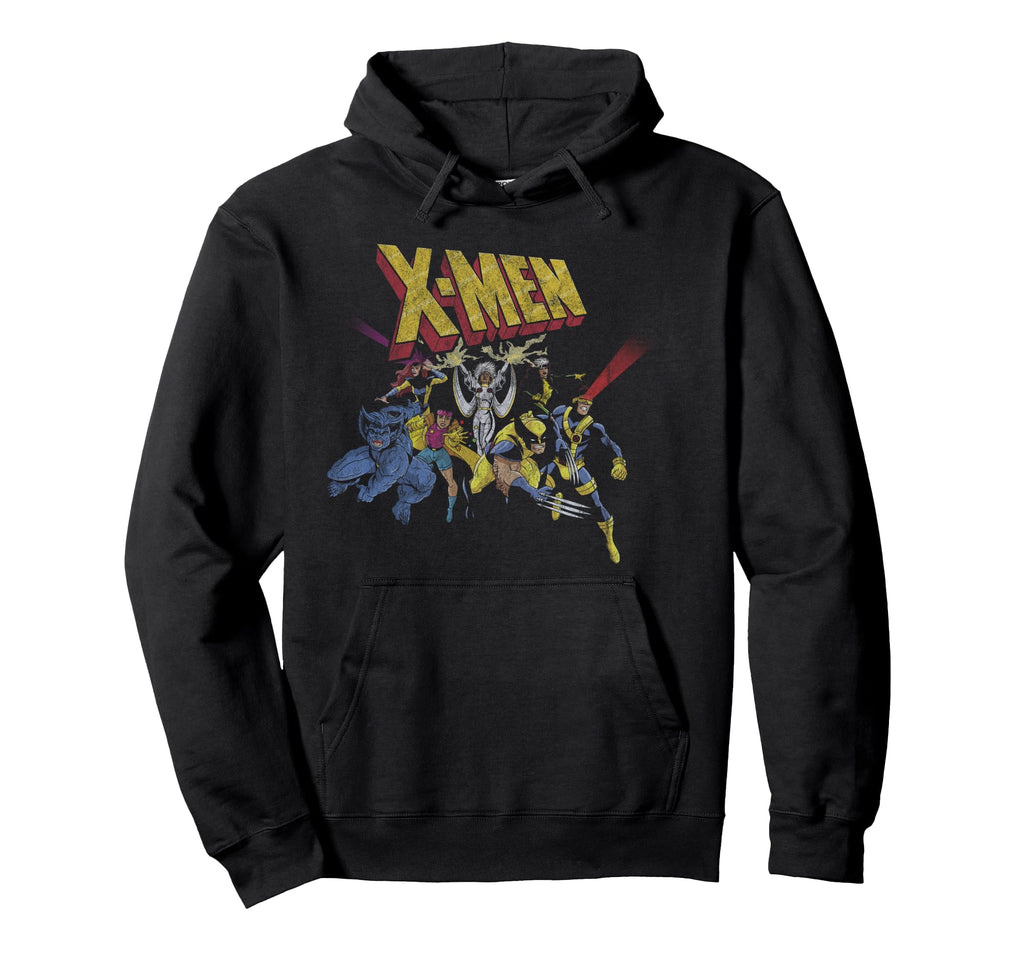 Marvel X Group Shot Distressed Hoodie - Aesthetic Graphic for Adults - T-Shirt, Sweatshirt, Hoodie