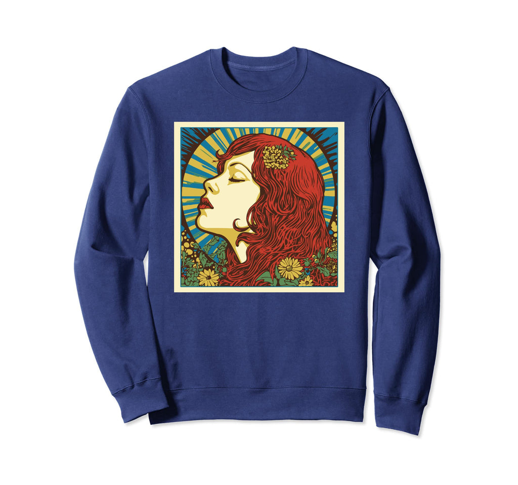 Groovy Mountain Mama Hippie 60S Sweatshirt - Aesthetic Graphic for Adults - T-Shirt, Sweatshirt, Hoodie