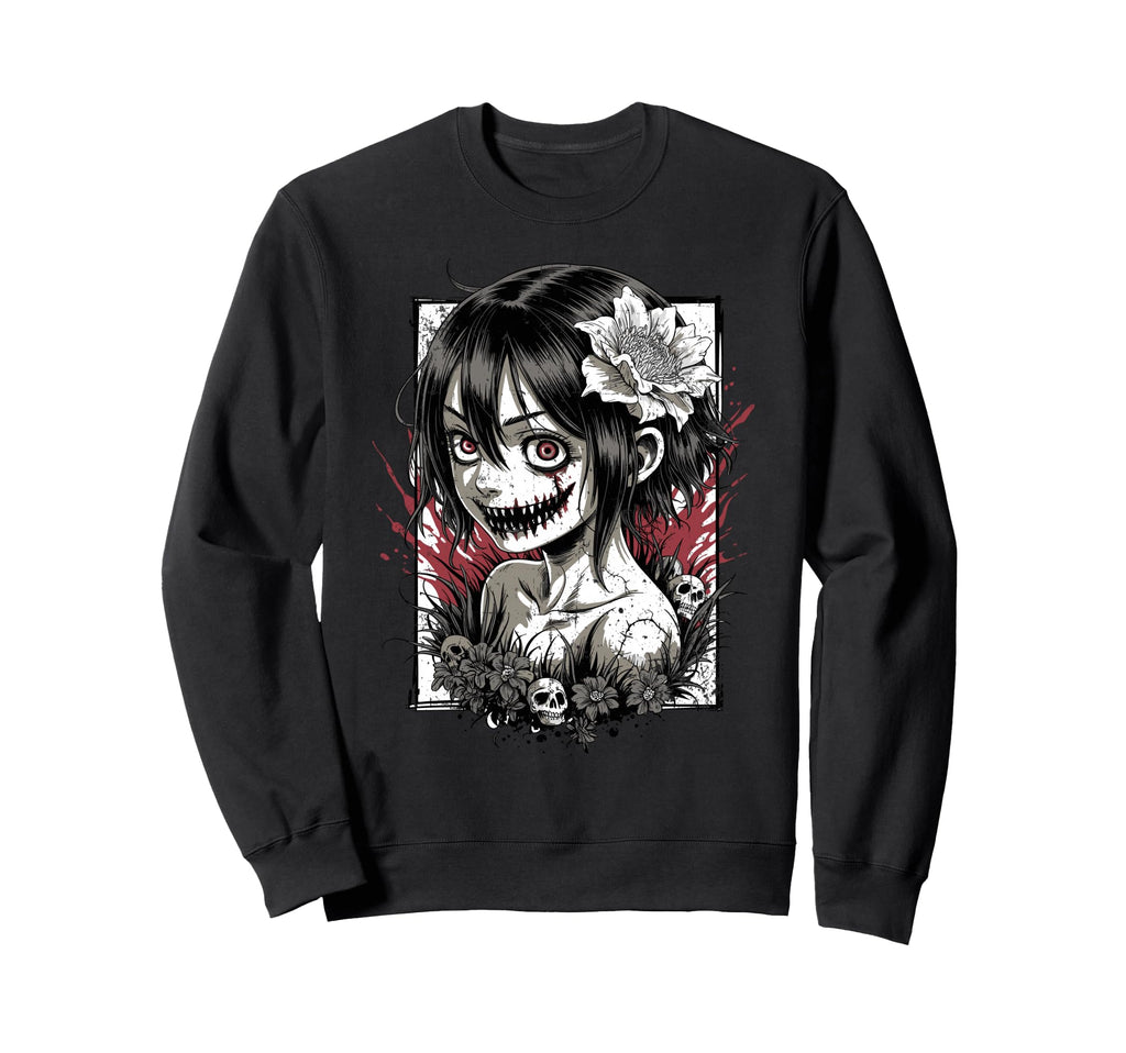 Japanese Horror Anime Manga Y2K Sweatshirt - Novelty Apparel for Adults - T-Shirt, Sweatshirt, Hoodie