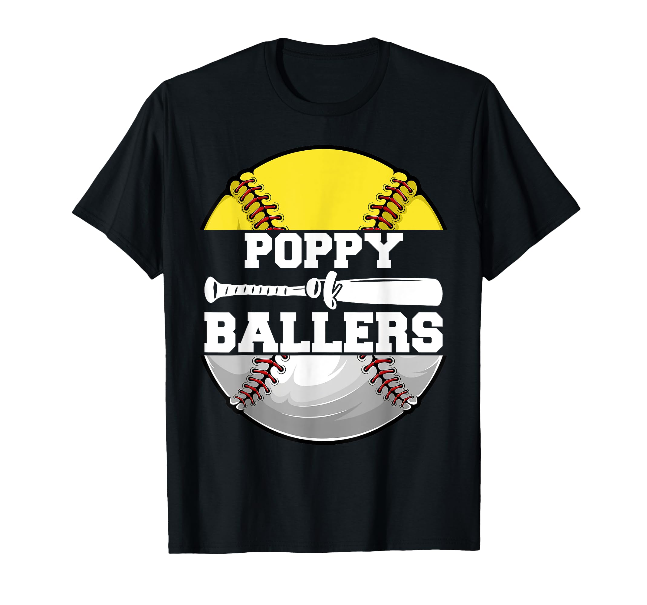 Poppy Ballers Funny Softball T-Shirt - Custom Art Print for Adults - T-Shirt, Sweatshirt, Hoodie