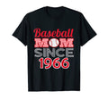 Baseball Mom Since 1966 T-Shirt - Unique Graphic Men Women - T-Shirt, Sweatshirt, Hoodie