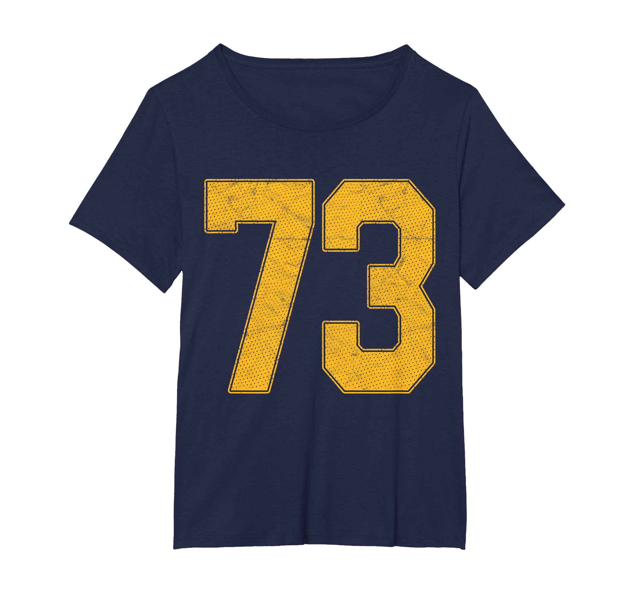 Number 73 Numbered Uniform Sports Team T-Shirt - Minimalist Print Unisex - T-Shirt, Sweatshirt, Hoodie