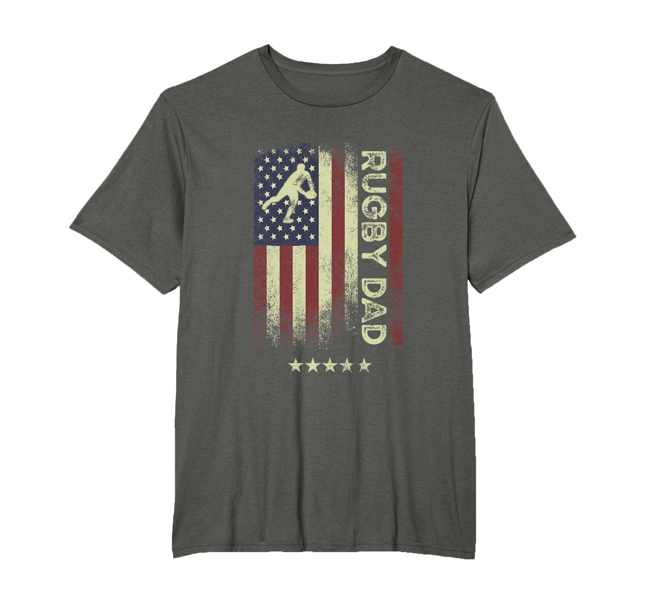 Usa American Flag Rugby Dad T-Shirt - Novelty Apparel Men Women - T-Shirt, Sweatshirt, Hoodie