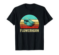 Sunset Flowerhorn T-Shirt - Minimalist Print for Adults - T-Shirt, Sweatshirt, Hoodie