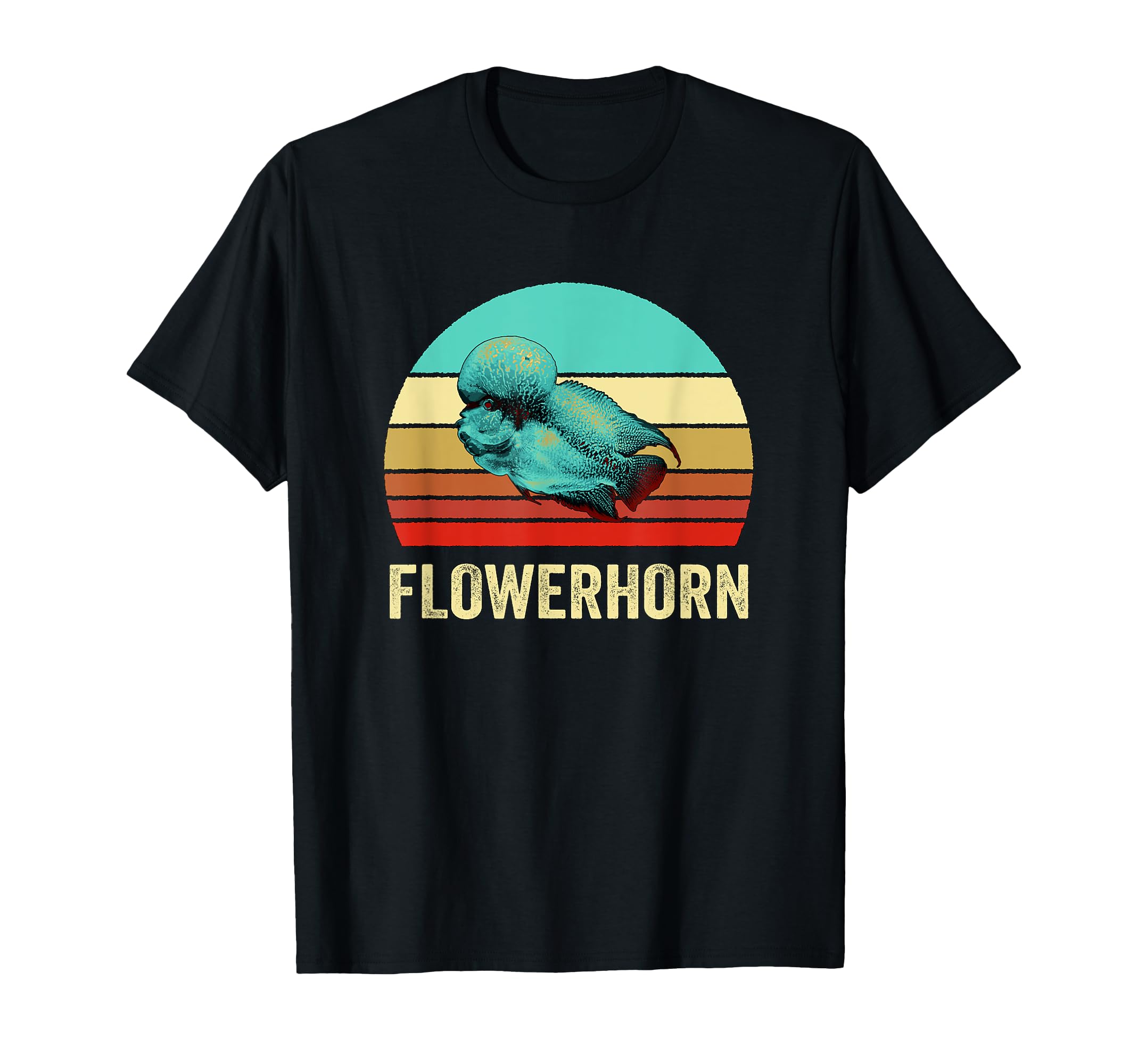Sunset Flowerhorn T-Shirt - Minimalist Print for Adults - T-Shirt, Sweatshirt, Hoodie