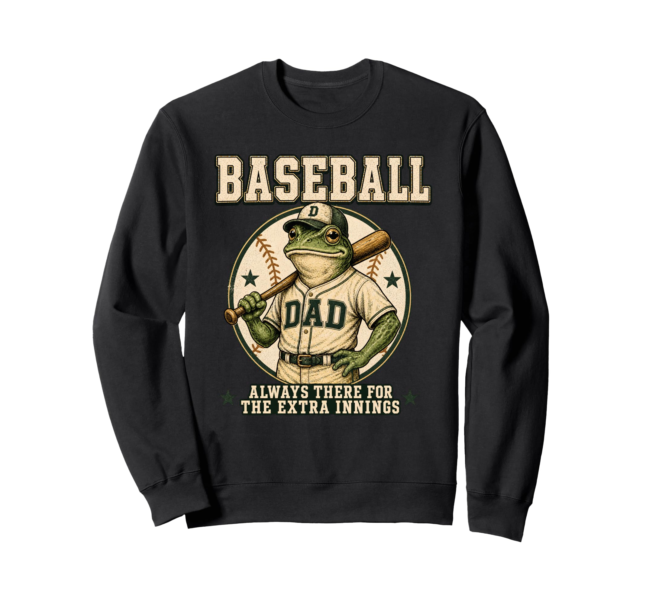Baseball Dad Always There Extra Sweatshirt - Fun Novelty Design Unisex - T-Shirt, Sweatshirt, Hoodie