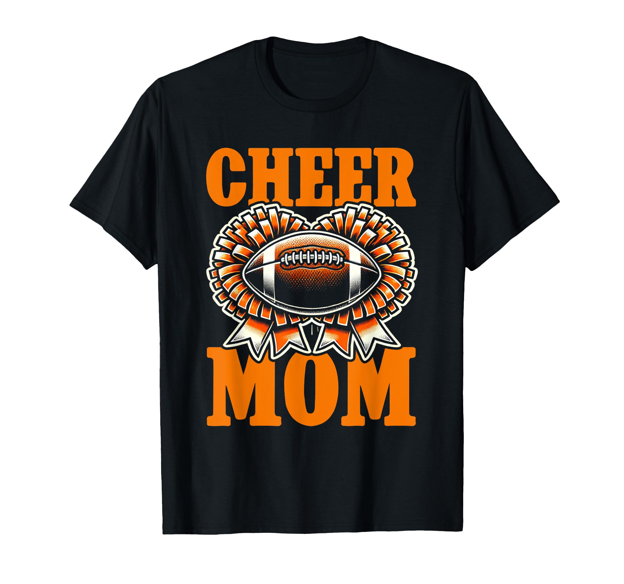 Mom Both Football Cheerleading Cheer Mom T-Shirt - Unique Graphic Unisex - T-Shirt, Sweatshirt, Hoodie