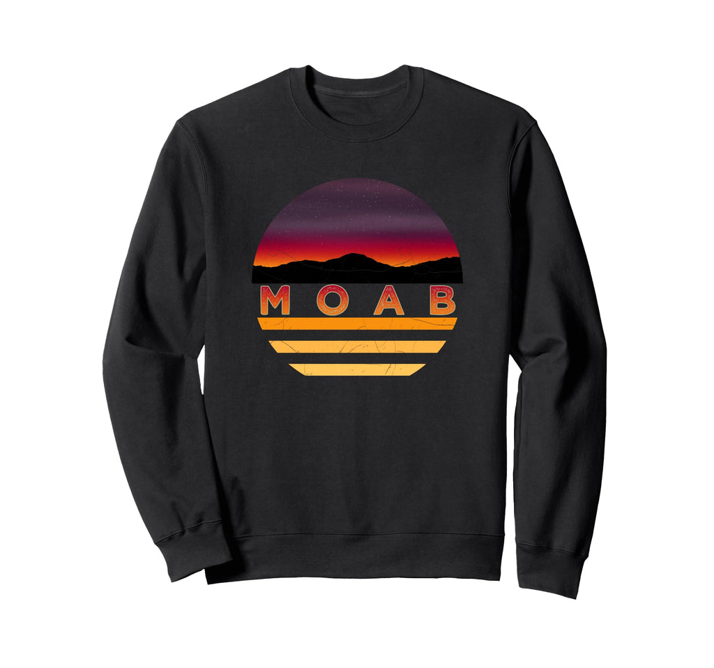 Moab Utah Distressed Gift Sweatshirt - Fun Novelty Design Unisex - T-Shirt, Sweatshirt, Hoodie