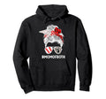 Mom Both Messy Bun Cheerleader Baseball Hoodie - Fun Novelty Design Unisex - T-Shirt, Sweatshirt, Hoodie