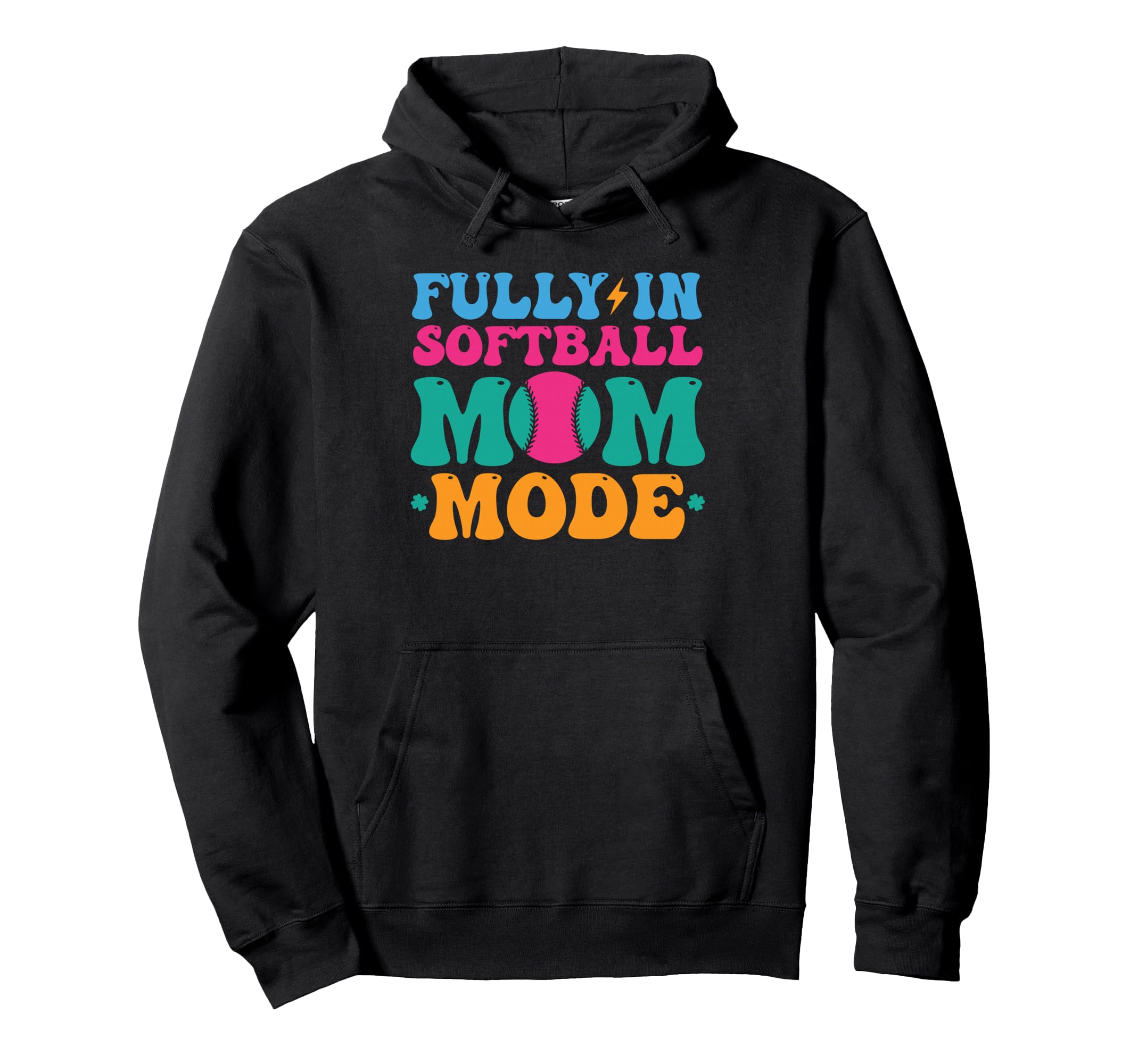 Softball Mom Mothers Day Baseball Hoodie - Graphic Print for Adults - T-Shirt, Sweatshirt, Hoodie