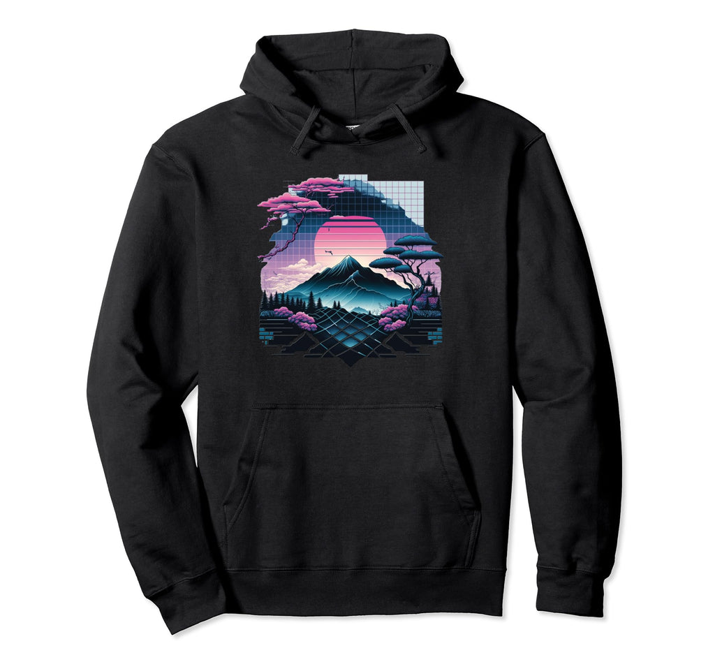 Japan Aesthetic Vaporwave Futurism Hoodie - Fun Novelty Design Unisex - T-Shirt, Sweatshirt, Hoodie