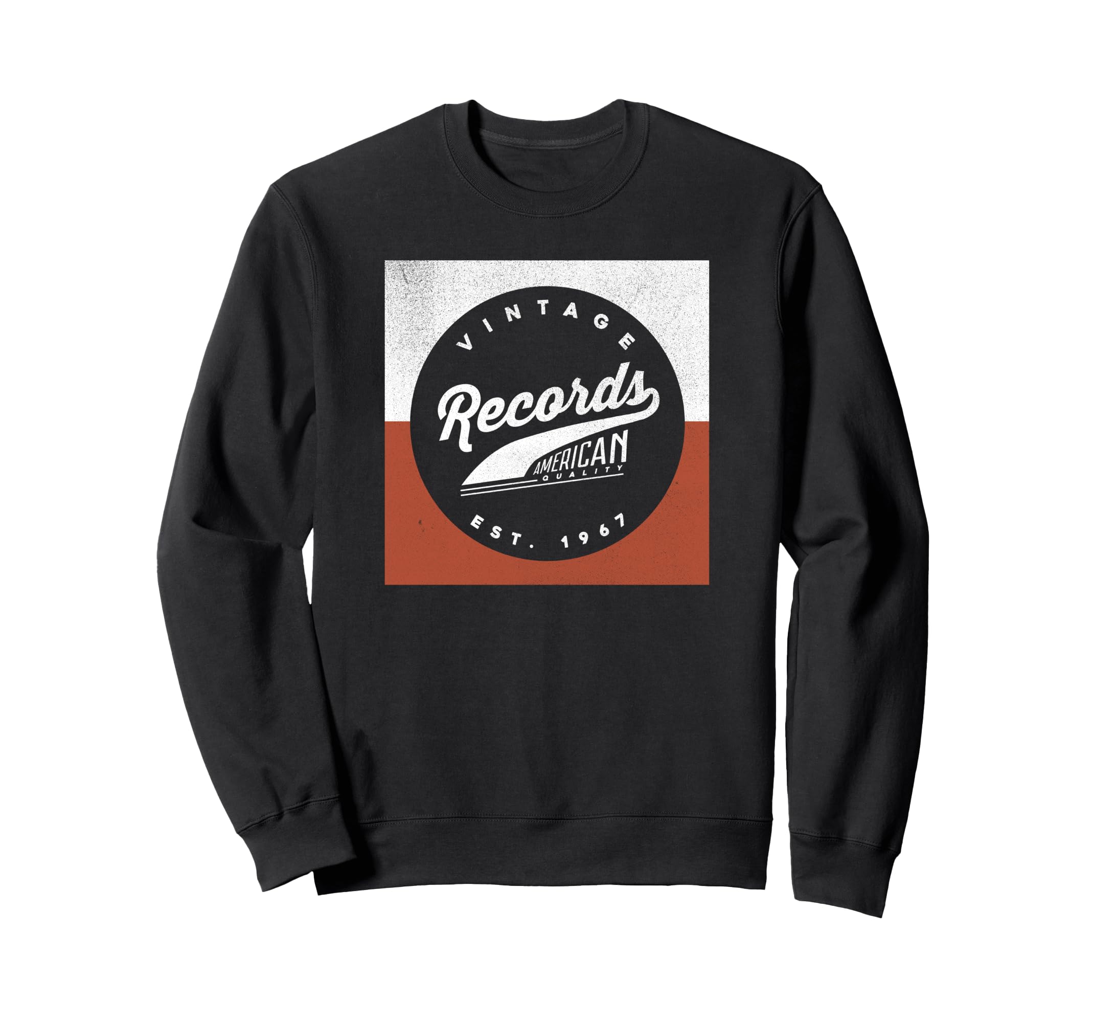 Trendy Records Distressed Logo Sweatshirt - Aesthetic Graphic Men Women - T-Shirt, Sweatshirt, Hoodie