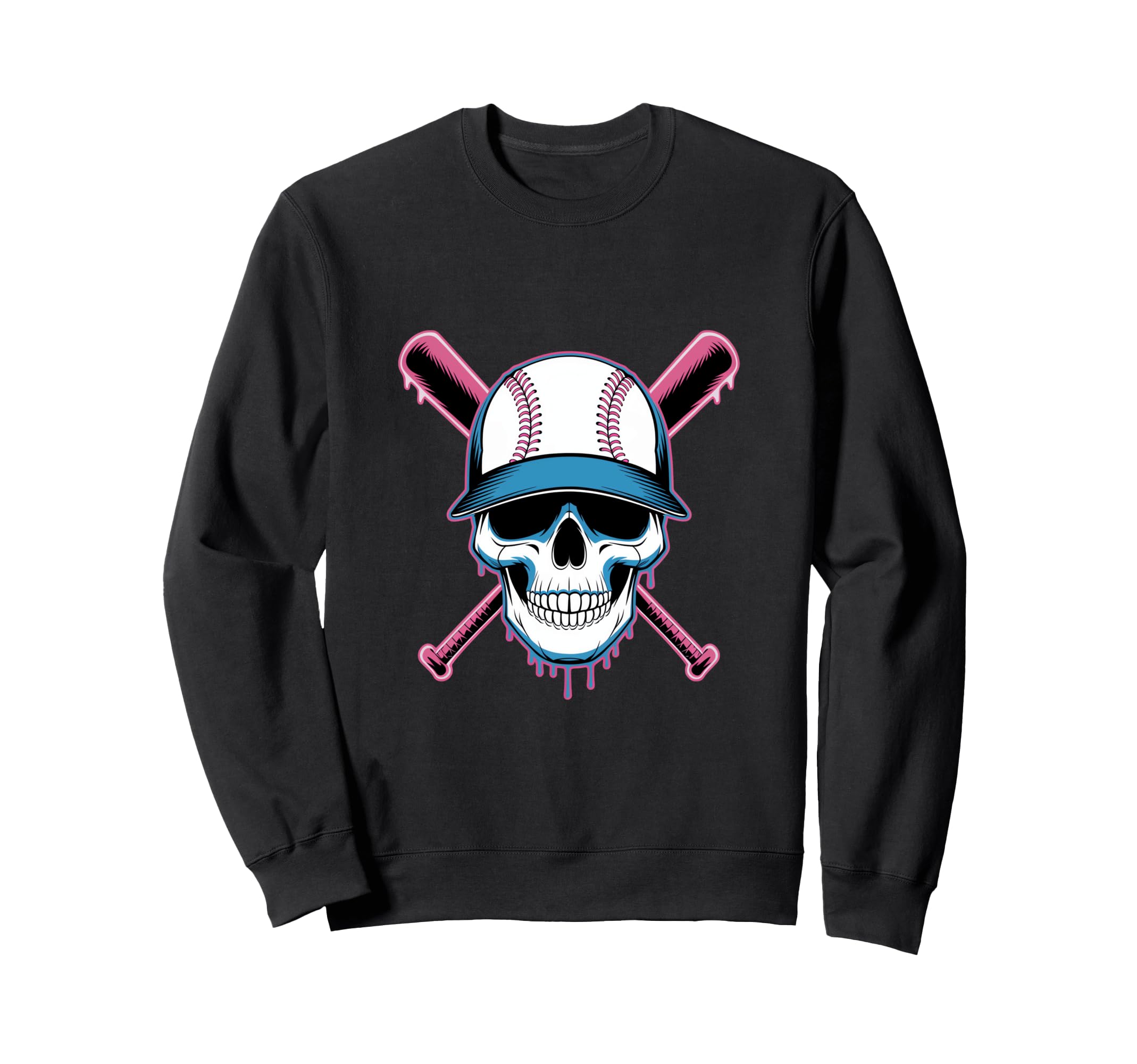 Baseball Ice Cream Dripping Sweatshirt - Custom Art Print for Adults - T-Shirt, Sweatshirt, Hoodie