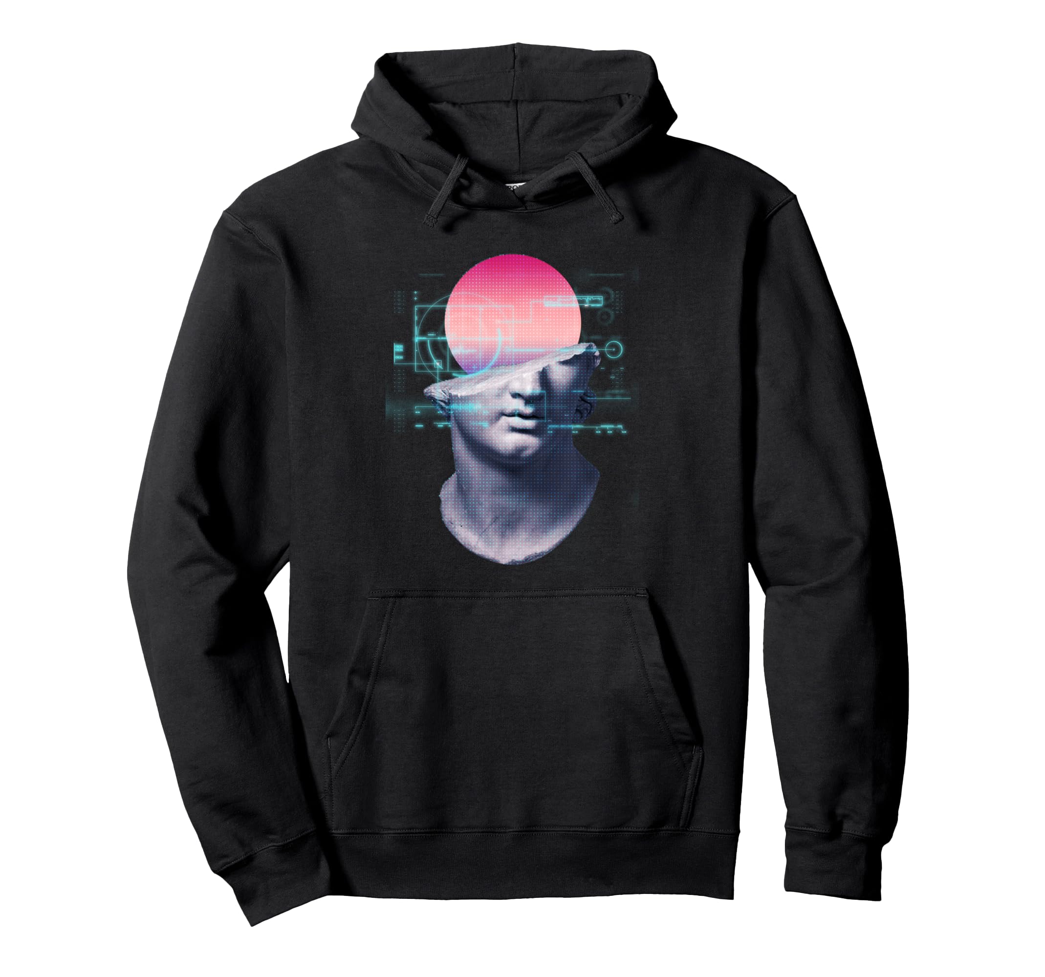 Sculpture Greek Aesthetic Edgy Hoodie - Custom Art Print for Adults - T-Shirt, Sweatshirt, Hoodie