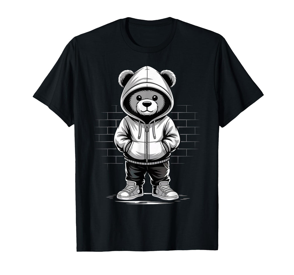 Camouflage Rapper Teddy Bear Camo T-Shirt - Aesthetic Graphic Men Women - T-Shirt, Sweatshirt, Hoodie