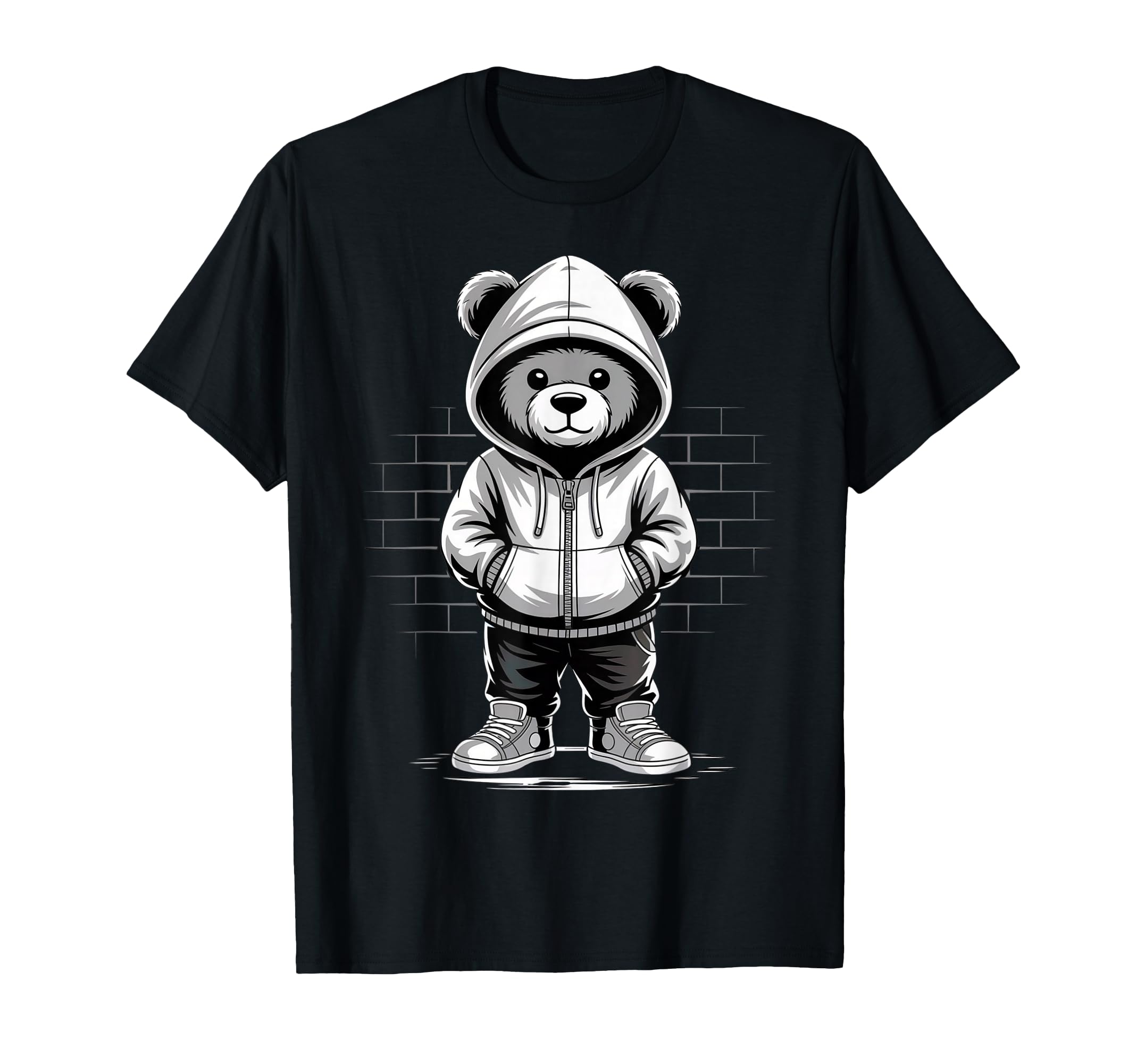 Camouflage Rapper Teddy Bear Camo T-Shirt - Aesthetic Graphic Men Women - T-Shirt, Sweatshirt, Hoodie