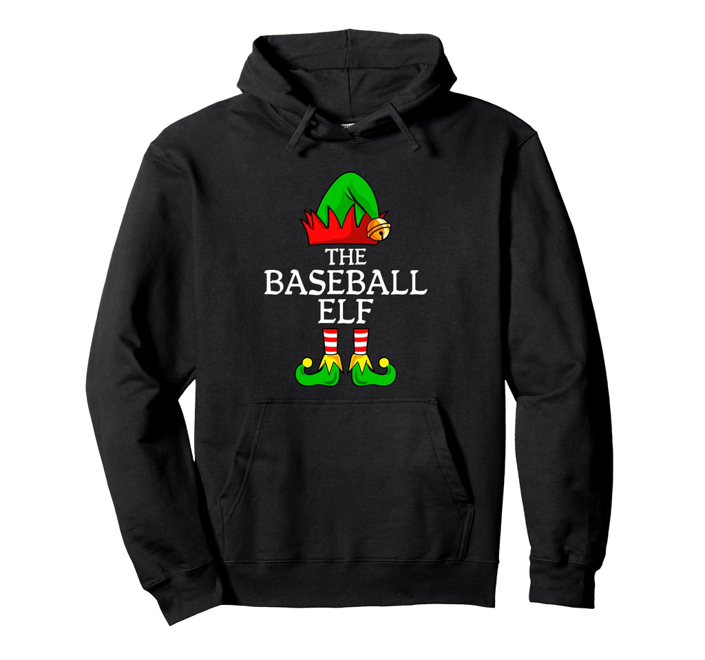 Baseball Elf Funny Family Group Party Hoodie - Aesthetic Graphic for Adults - T-Shirt, Sweatshirt, Hoodie