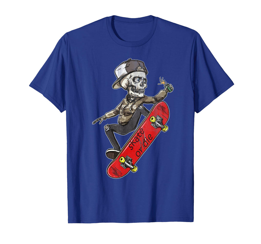 Skateboarder Skate Or Die Skeleton T-Shirt - Graphic Print Men Women - T-Shirt, Sweatshirt, Hoodie